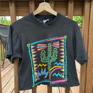 Vintage Dallas Cactus Cropped Tee